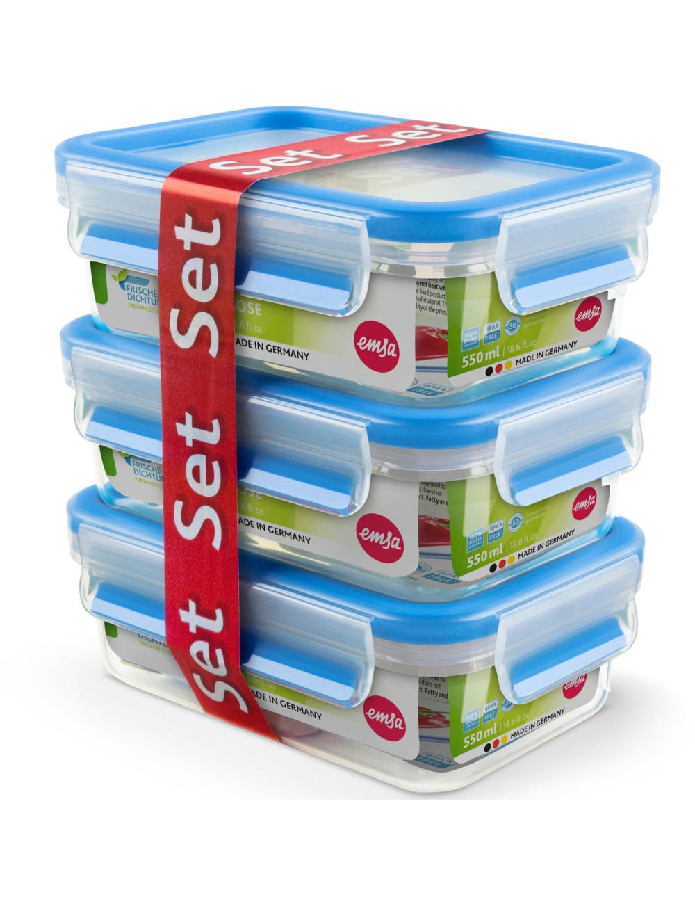 EMSA SET 3 TUPPER 550ml REF. 508570