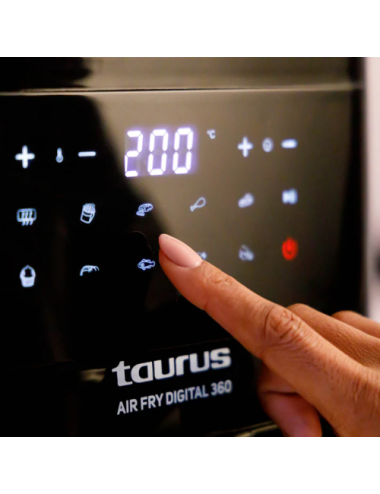 TAURUS FREIDORA AIR FRY SIN ACEITE DIGITAL 360 7,5L. DOBLE RESISTENCIA REF. AF2150D