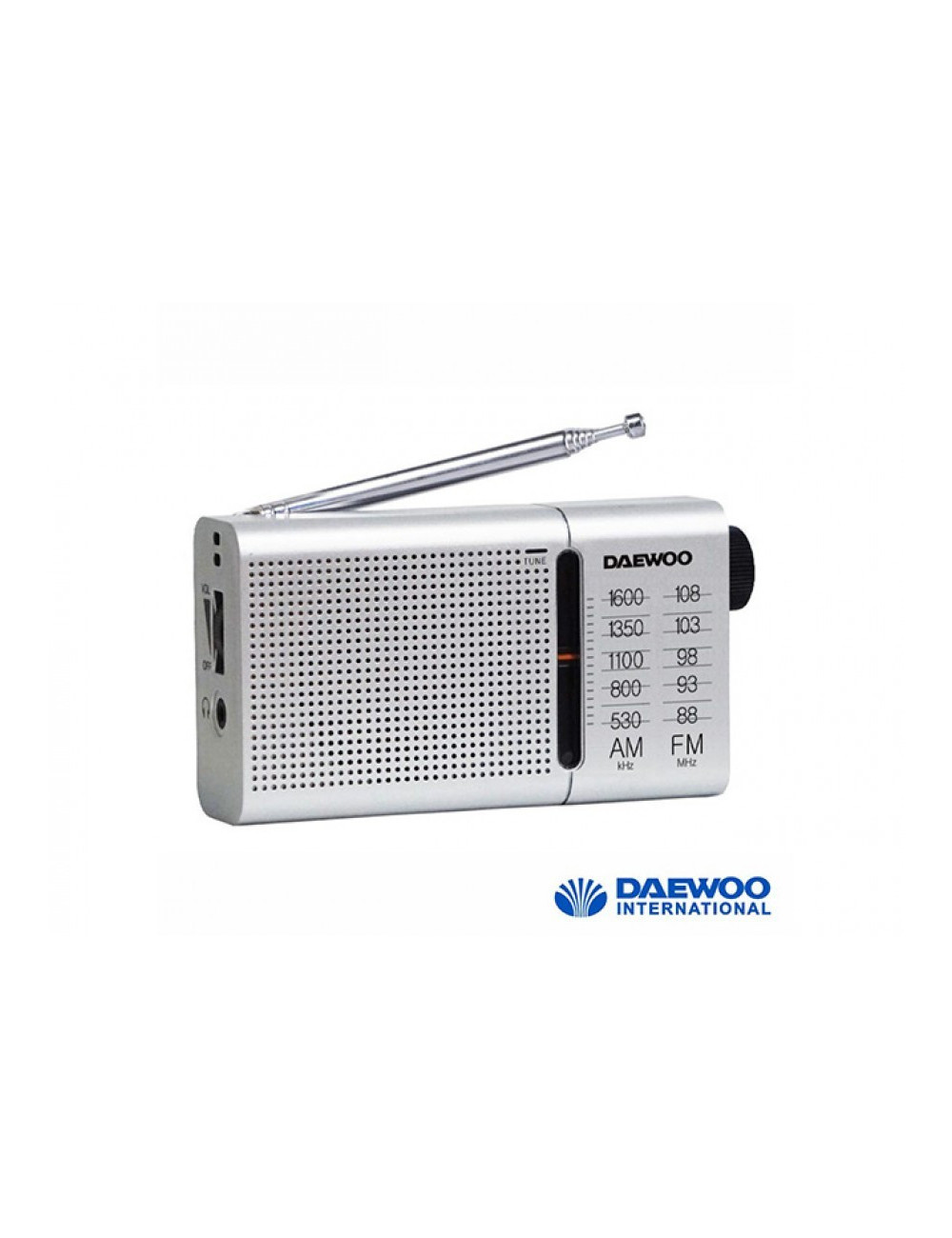 DAEWOO RADIO PORTATIL DW-1037 ANALOGICA ALTAVOZ INTEGRADO SILVER