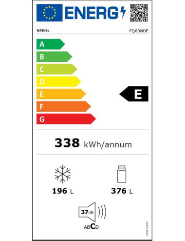 SMEG FRIGORIFICO AMERICANO FQ-60NDE NEGRO 4 PUERTAS N.F. CLASE E SMEG FRIGORIFICO AMERICANO FQ-60NDE NEGRO 4 PUERTAS N.F. CLASE E