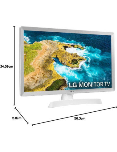 LG LED 24' 24TQ510S-WZ HD READY SMART TV WIFI BLANCA