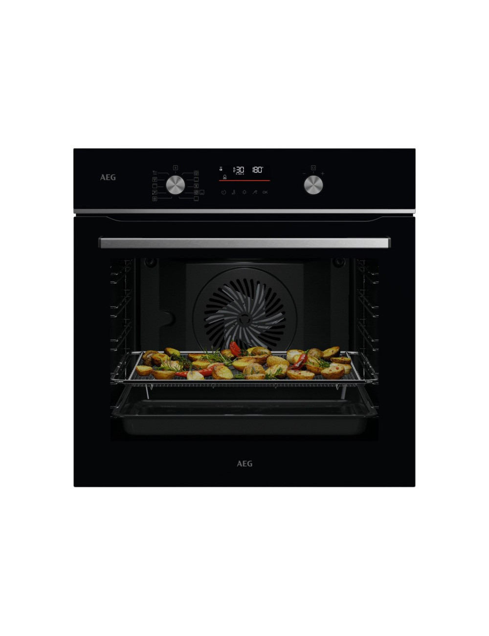AEG HORNO OS6PB511AB CRISTAL NEGRO AIRFRY PIROLITICO AEG HORNO OS6PB511AB CRISTAL NEGRO AIRFRY PIROLITICO