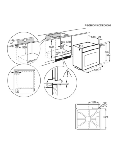 Horno AEG OR6PB51WSB SteamCrisp Negro 72L Pirolítico Clase A++