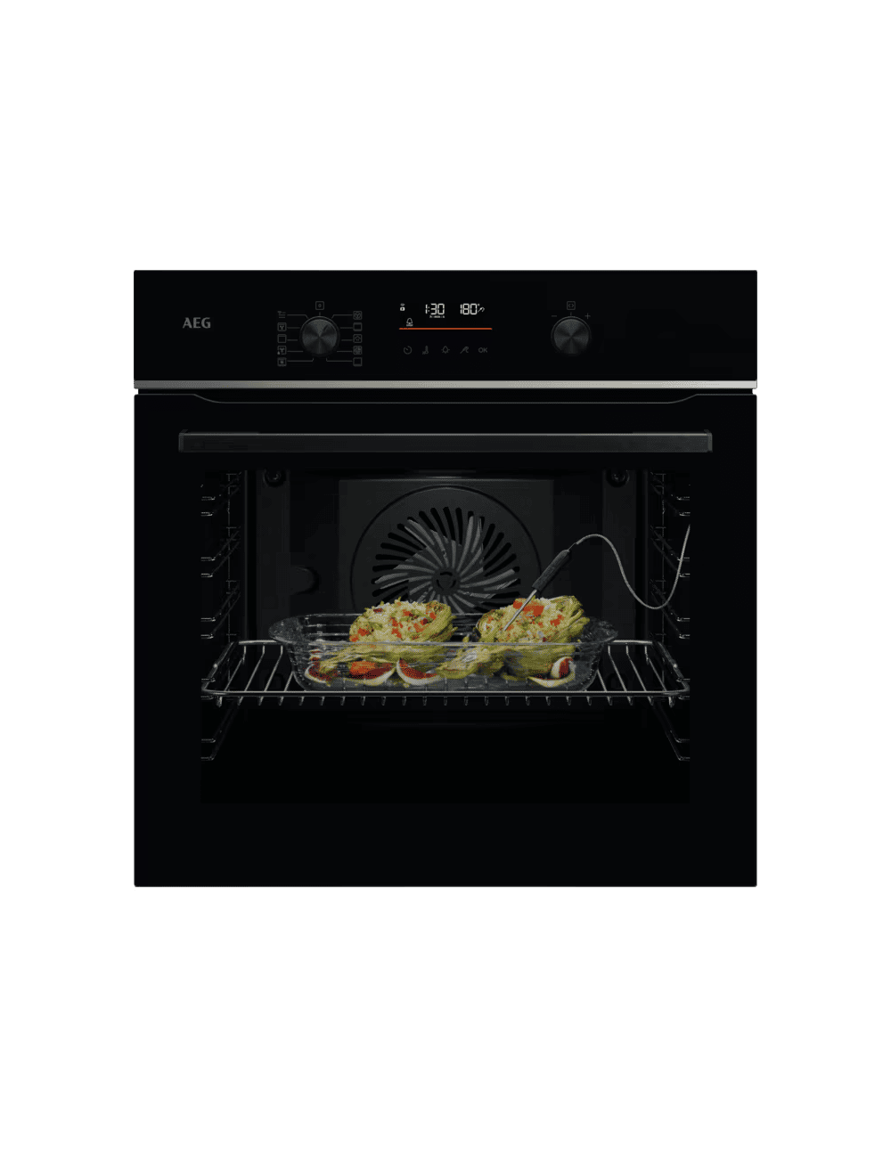AEG Horno Integrable TA5PB531AB Series 5000 SurroundCook SteamBake 71 L Pirolítico Negro Clase A+