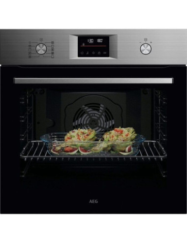 AEG Horno GU5PB43FSM Multifunción Pirolítico Inox 72 L SurroundCook Clase A++