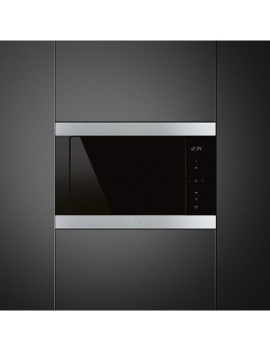 Smeg Microondas Integrable FMI325X Acero Inoxidable 26L 900W Grill 8 Programas Clase A