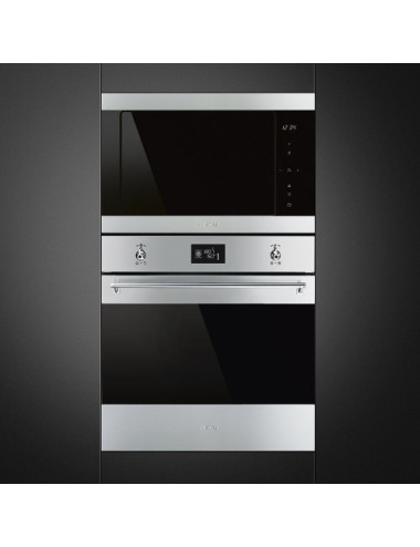Smeg Microondas Integrable FMI325X Acero Inoxidable 26L 900W Grill 8 Programas Clase A