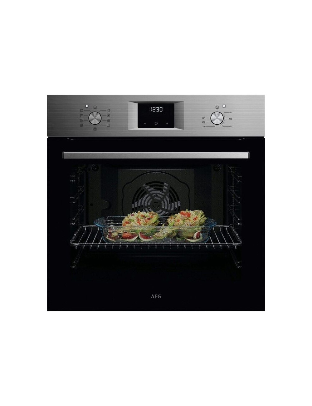 AEG Horno OU5AB21FSM Multifunción Inox Antihuellas 72L AquaClean Clase A+