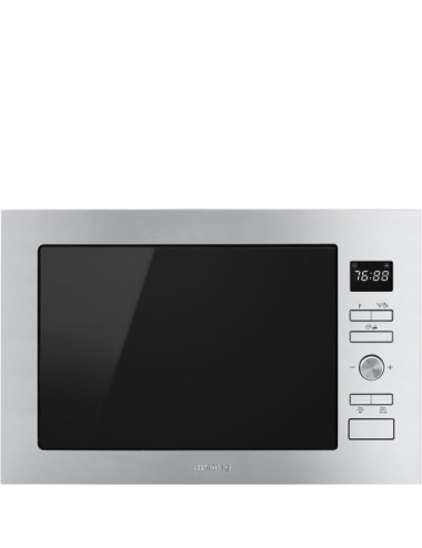 Smeg Microondas Integrable FMI425X Acero Inoxidable 25L Grill 900W Clase A