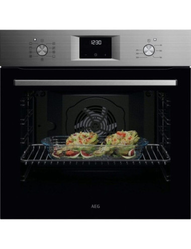 AEG Horno multifunción OU5AB20SM Serie 5000 SurroundCook Display LED Inox antihuellas 72 L Clase A+