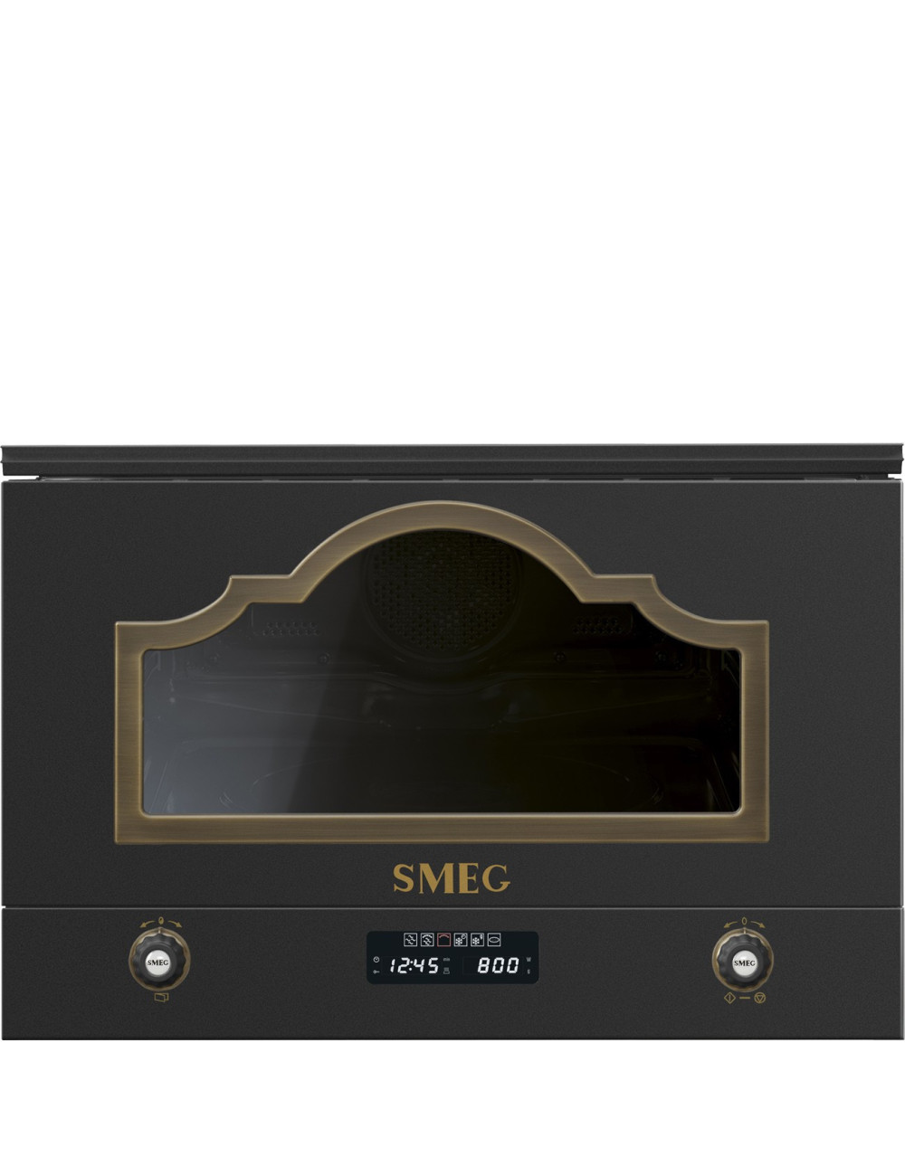 Smeg Microondas Integrable MP722AO Cortina Anthracite 23 L Microondas+Grill LED