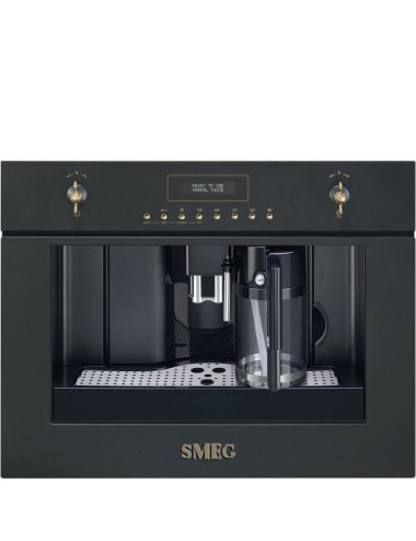 Smeg Cafetera Encastrable CMS8451A Automática Coloniale Anthracite 1,8 L 15 bar Pantalla LCD