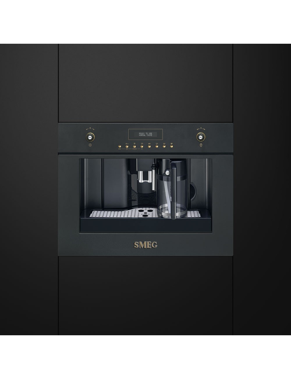 Smeg Cafetera Encastrable CMS8451A Automática Coloniale Anthracite 1,8 L 15 bar Pantalla LCD