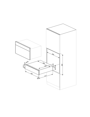 Smeg Cajón Calientaplatos CPR915X Inox