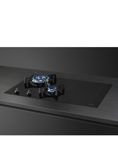 Smeg Placa de Cocina PM3743D Mixta Inox/Negro 75 cm MultiZone Clase A