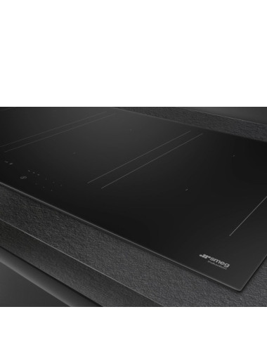 Smeg Placa Inducción SIM3964D Eclipse 90 cm Multizone Autovent 2.0 Cristal Negro 6 Zonas