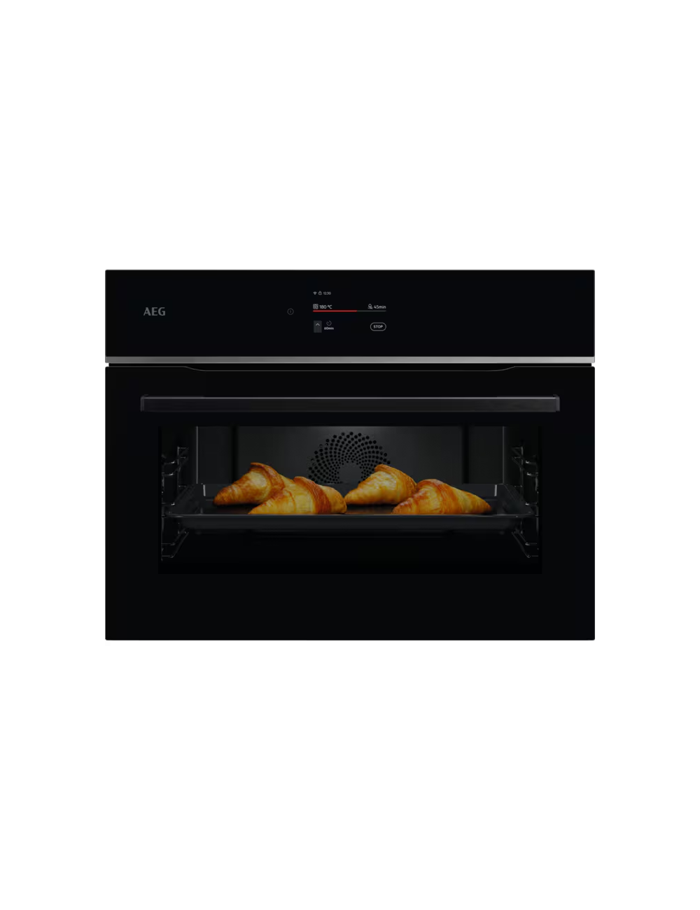 AEG Horno TA7PK721B Multifuncion Cristal Negro 45L Pirolítico WiFi Clase A+