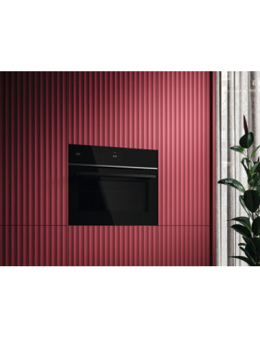 AEG Horno TA7PK721B Multifuncion Cristal Negro 45L Pirolítico WiFi Clase A+