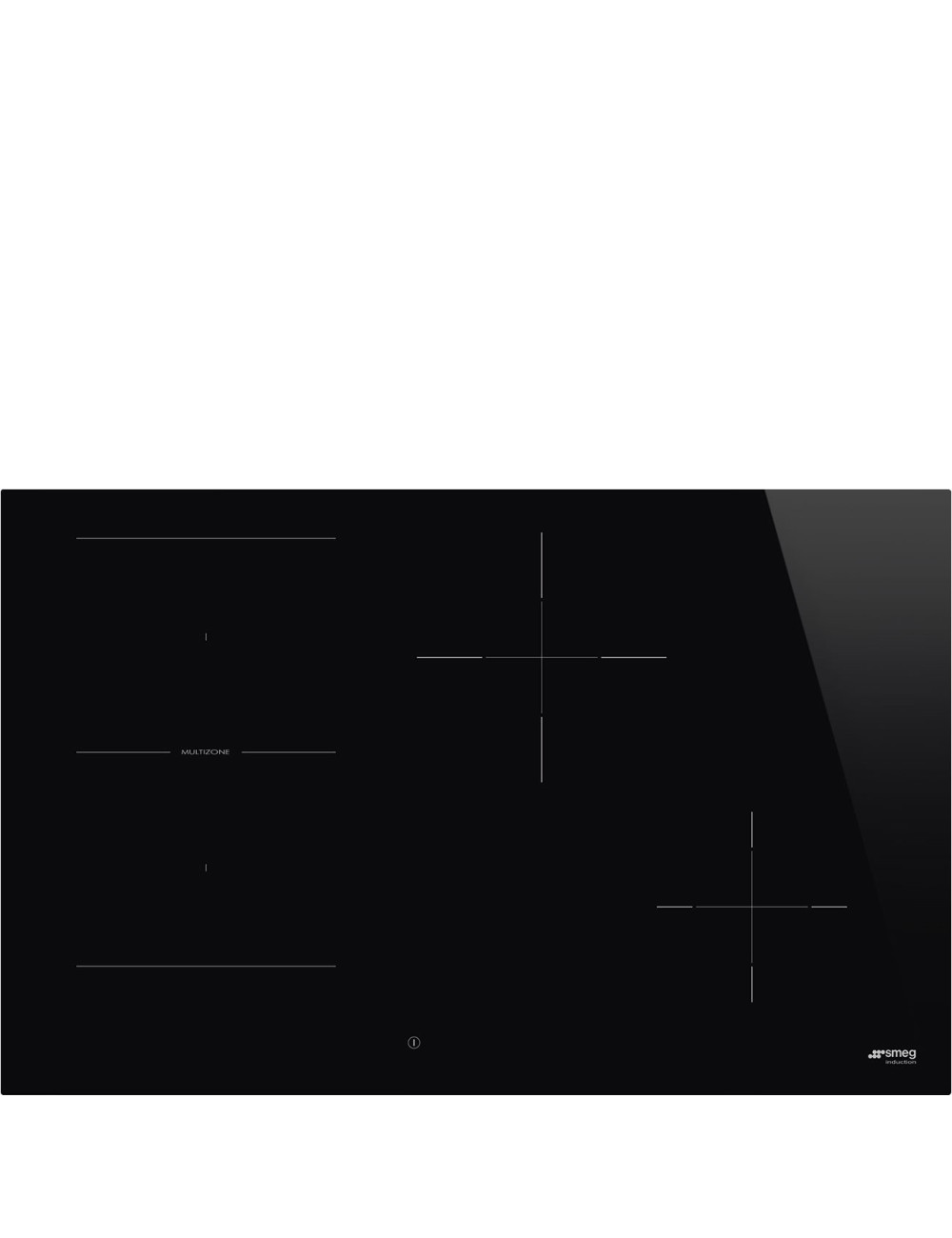 Smeg Placa Inducción SI2731D 72 cm Digi Touch Negra Universale 3 zonas Booster Clase A