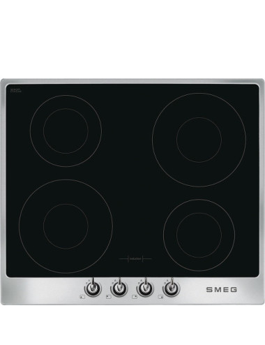 Smeg Encimera Gas SI964XM 4 Quemadores Inox Seguridad Termopar