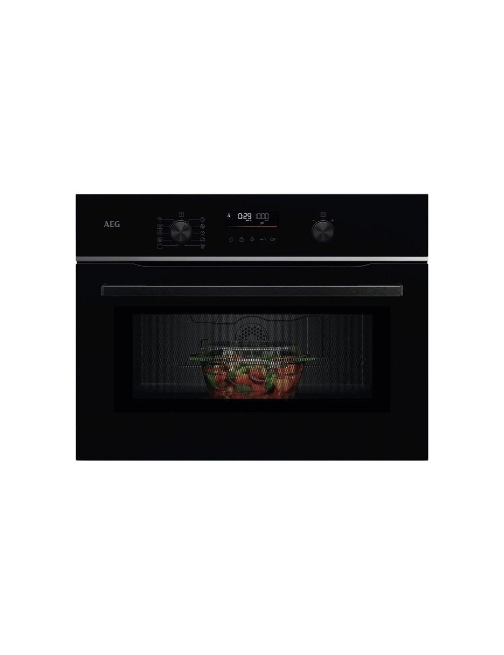 AEG Horno compacto TM5NK401B Microondas + Grill Explore LED WiFi Negro 44 L Multifunción AEG Horno compacto TM5NK401B Microondas + Grill Explore LED WiFi Negro 44 L Multifunción