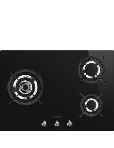 Smeg Encimera Vitrocerámica PV373LCN 3 Zonas Negro 60cm