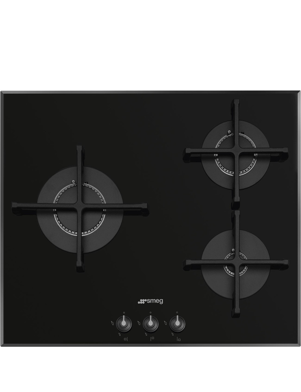 Smeg Encimera Gas PV163B3 3 Fuegos Inox