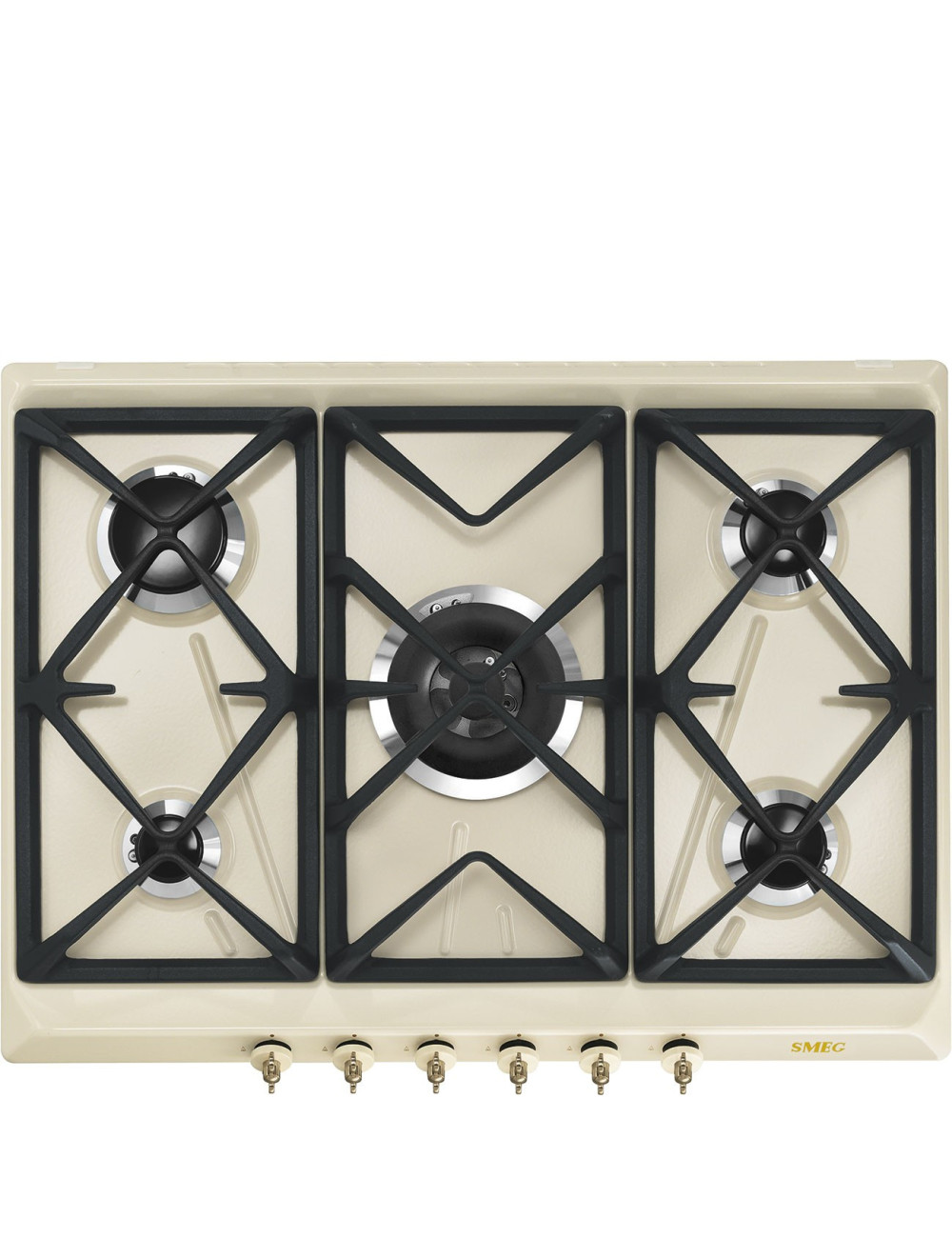 Smeg Encimera Vitrocerámica SRV876POGH 75cm Cristal Negro 4 Zonas Touch Control Smeg Encimera Vitrocerámica SRV876POGH 75cm Cristal Negro 4 Zonas Touch Control