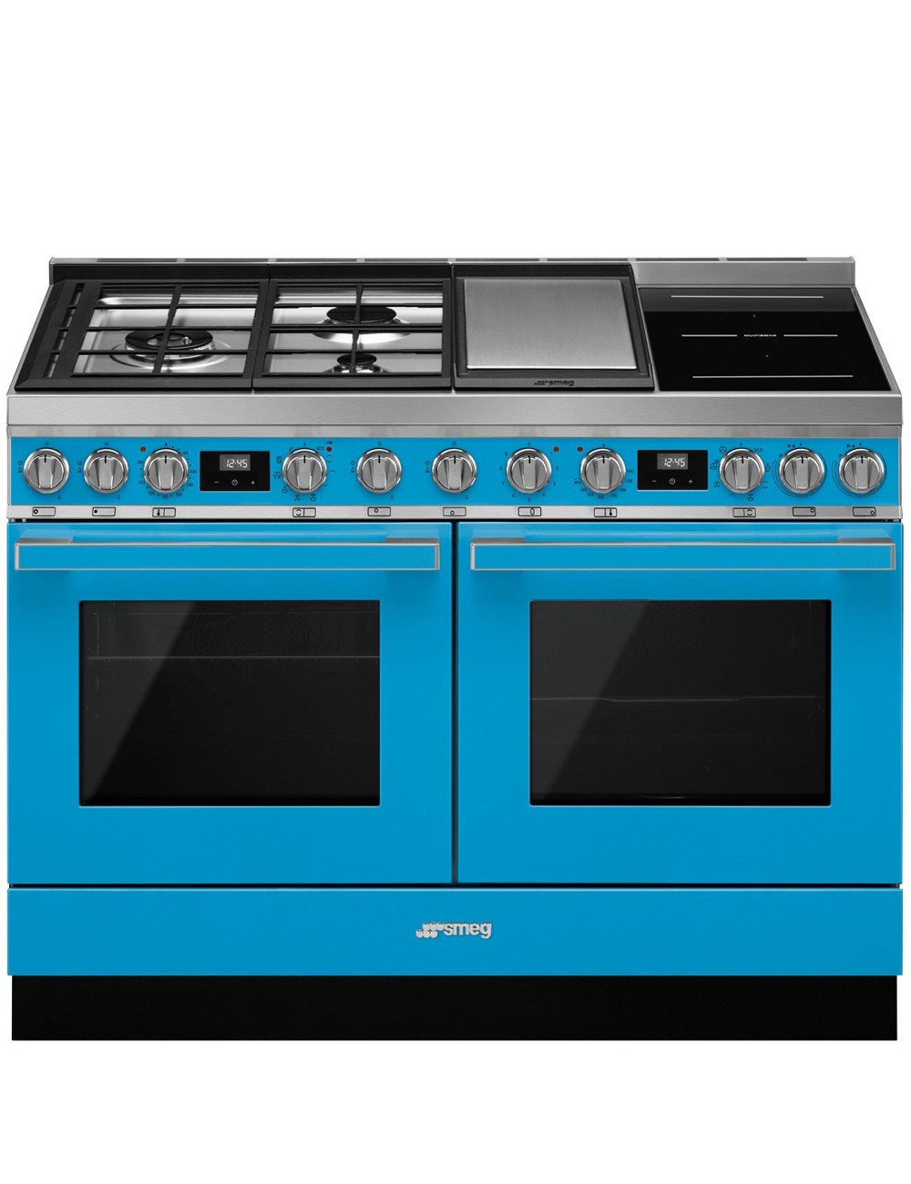 Smeg Cocina Portofino CPF120IGMPT Mixta Inducción/Gas 120cm Crema 2 Hornos Multifunción Vapor Clase A+