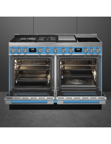 Smeg Cocina Portofino CPF120IGMPT Mixta Inducción/Gas 120cm Crema 2 Hornos Multifunción Vapor Clase A+