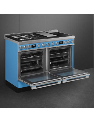 Smeg Cocina Portofino CPF120IGMPT Mixta Inducción/Gas 120cm Crema 2 Hornos Multifunción Vapor Clase A+