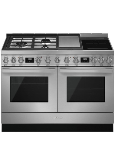 Smeg Cocina Portofino CPF120IGMPX 120cm Acero Inoxidable Mixta 6 Zonas 2 Hornos Pirolíticos Clase A+
