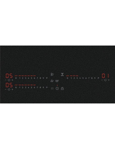 AEG Placa Inducción TI63IQ30FZ SaphirMatt Serie 8000 Sense Boil&Fry 60 cm 3 Zonas Puente Hob2Hood Negro Mate