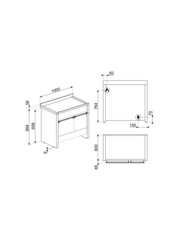 Smeg Cocina A2-81 Gas Natural 100x60 cm Acero Inoxidable 6 Fuegos 2 Hornos Eléctricos Clase A