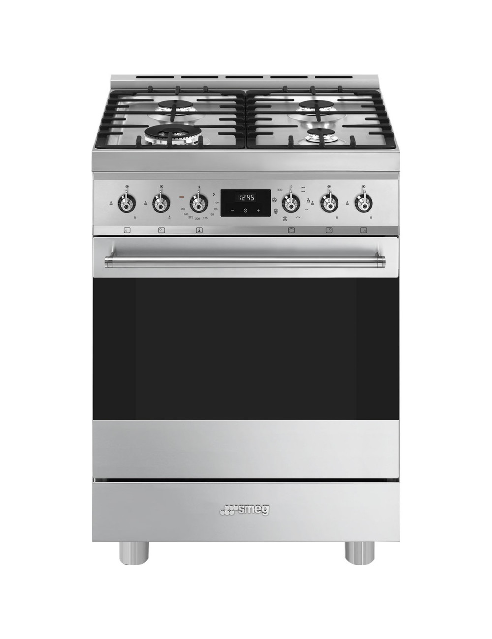 Smeg Cocina Concert C6GMX2 Gas 5 Fuegos Horno Multifunción Inox 70L Clase A