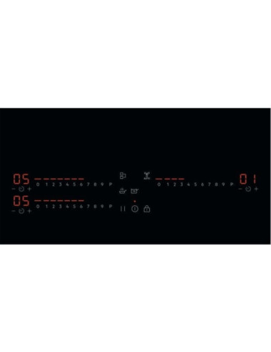 AEG Vitrocerámica Inducción TI63IQ3BFB 3 Zonas Negra 59cm Control Táctil