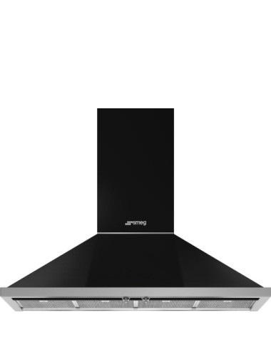 Smeg Campana Decoración Mural Portofino KPF12BL 120cm Negra A+