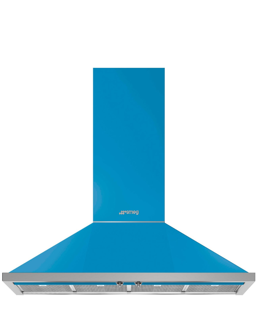 Smeg Campana Decoración Mural Portofino KPF12T Turquesa 120cm 815m³/h A+