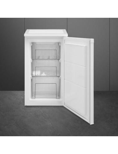Smeg Congelador Vertical FF08EW Estático Blanco 63 L Electro‑mecánico Clase E