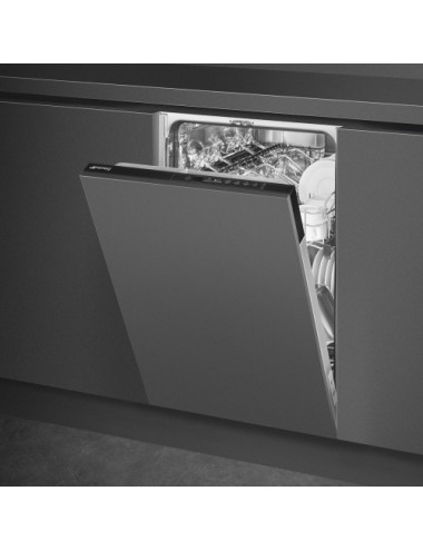 Smeg Lavavajillas Integrable ST4512IN 45cm Negro 9 Servicios 5 Programas Clase F