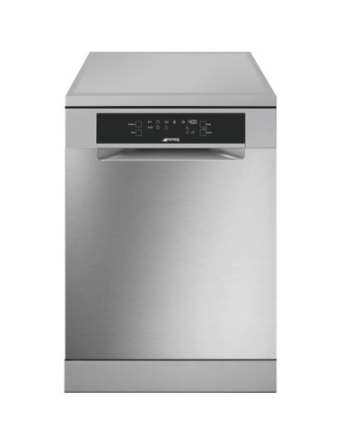 Smeg Lavavajillas Libre instalación LVS345CQSX 14 servicios Inox Anti‑huellas Sistema Orbital Full Express 60′ Clase C