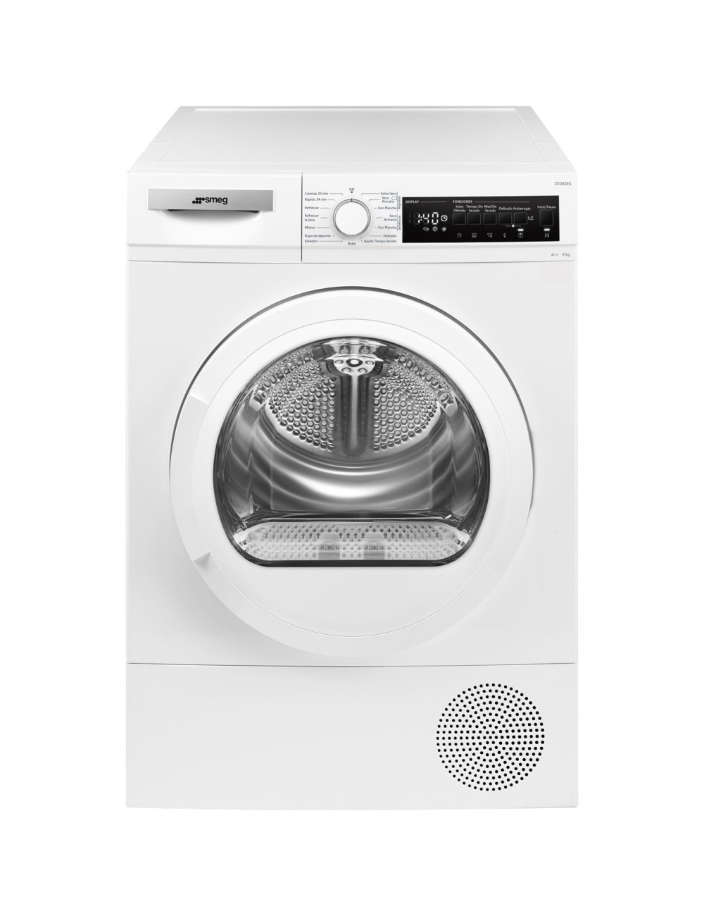 Smeg Secadora Carga Frontal DT282ES 8 kg Blanco Bomba de Calor A++