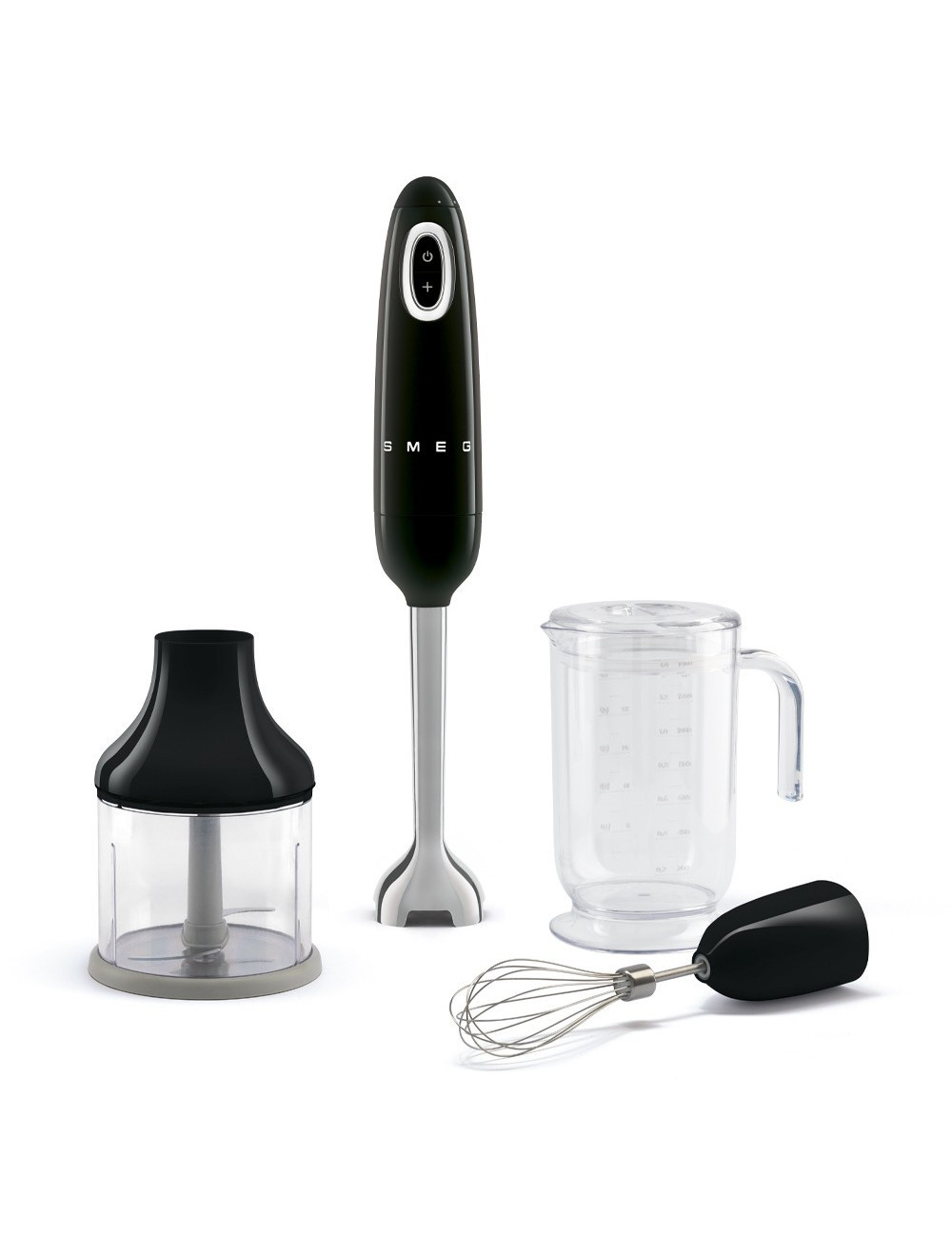 Smeg Batidora de Mano HBF03BLEU Con Accesorios 700 W Negro 50’s Style
