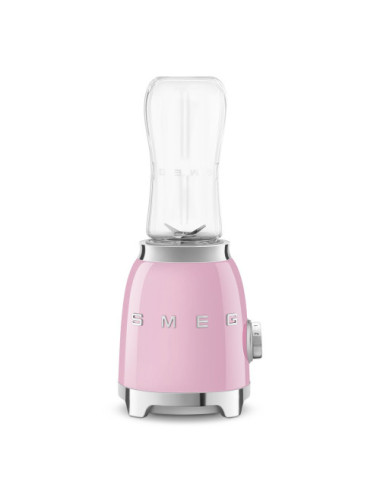 Smeg Mini Batidora de Vaso PBF01PKEU Rosa 50's Style 600 ml 300 W