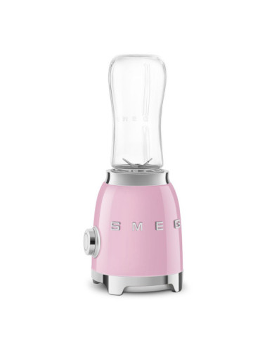 Smeg Mini Batidora de Vaso PBF01PKEU Rosa 50's Style 600 ml 300 W