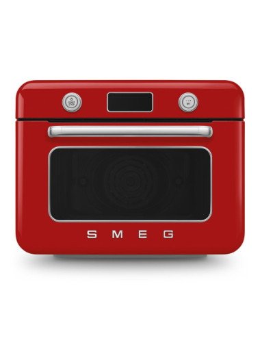 Smeg Horno COF01RDEU Combi Vapor 10 en 1 Rojo 50’s Style