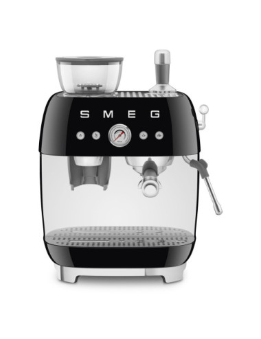 Smeg Máquina Café Espresso Manual EGF03BLEU Molino Integrado Negro 50’s Style 2,4 L 20 bar