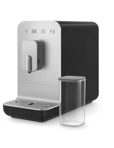 Smeg Cafetera Espresso Automática BCC13BLMEU Sistema Leche Negro Collezione 1,4 L 19 bar