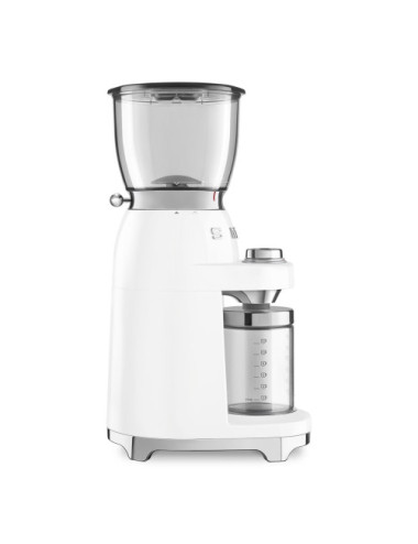 Smeg Molinillo Café CGF11WHEU 350g Blanco 150W Acero Inoxidable Cónica