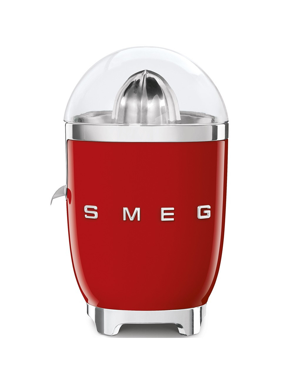 Smeg Exprimidor CJF11RDEU 70W Rojo Retro Antigoteo Aluminio Fundido